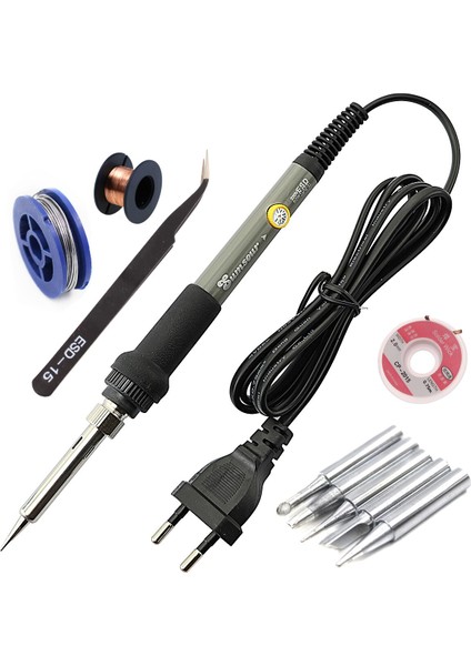 60W Dahili Isıtma Elektrikli Havya Kiti Lehim Sökme Pompası Kaynak Aracı 110V/220V Seramik Isıtıcı Tamir (Yurt Dışından) modelleri