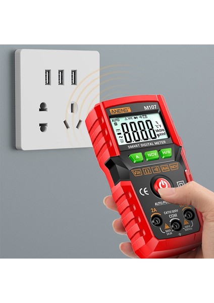 Mini Dijital LCD Multimetre Ac/dc Voltmetre Ametre Ampermetre Ohm Ölçer Nvc Gerilim Test Cihazı Multitester Desteği Arka Işık El Feneri (Yurt Dışından)