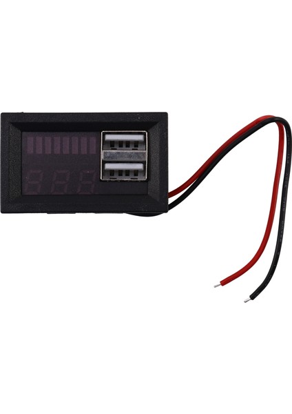 Kırmızı LED Dijital Ekran Voltmetre Mini Gerilim Ölçer Volt Test Cihazı Paneli Dc 12V Arabalar Motosikletler Araçlar Için USB 5V2A Çıkışı 12.6V (Yurt Dışından) modelleri