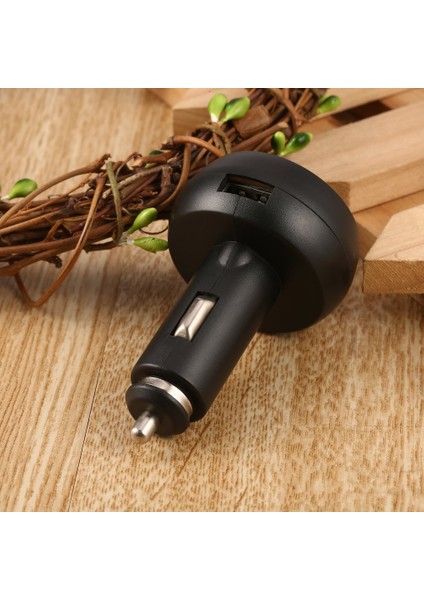 3'ü 1 Arada Dijital LED USB Araç Şarj Cihazı Voltmetre Termometre Araç Akü Monitörü (Yurt Dışından)