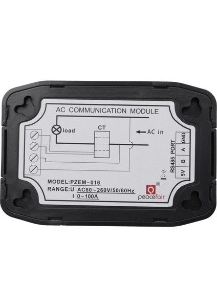 Peacefair Ac Tek Fazlı Watt Enerji Ölçer RS485 Modbus 220V 100A Gerilim Akım Frekans Faktörü Kwh Metre, Bölünmüş Ct ve USB (Yurt Dışından)