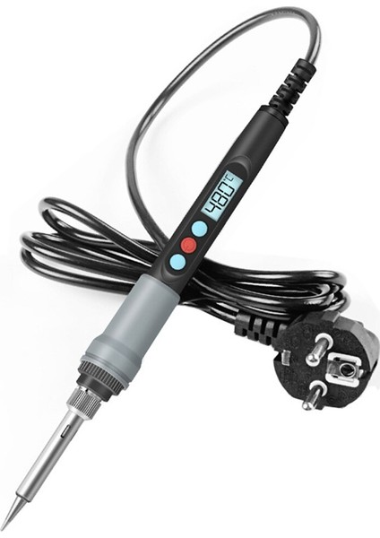 90W Sabit Sıcaklık Elektrikli Havya 180~480°C Sıcaklık Ayarlanabilir Elektrikli Demir LCD Dijital Ekran Elektrikli Ütü (Yurt Dışından) modelleri