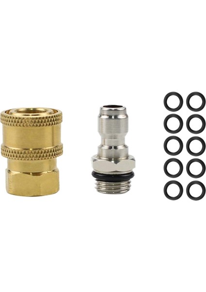 Basınçlı Yıkama Adaptörü, 10 Paket O-Ringli 1/4 Inç Hızlı Bağlantı Kesme KITI.5000 Psi (Yurt Dışından) fiyatları