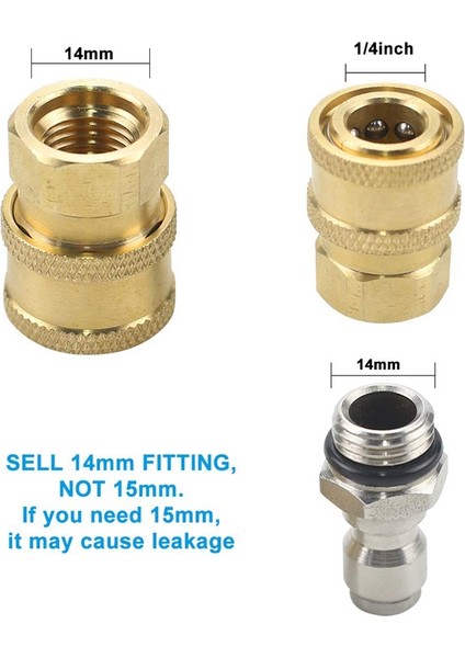Basınçlı Yıkama Adaptörü, 10 Paket O-Ringli 1/4 Inç Hızlı Bağlantı Kesme KITI.5000 Psi (Yurt Dışından) indirimleri