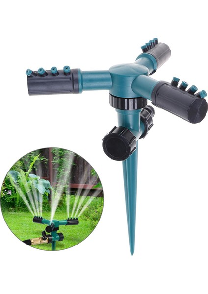 360° Dönen Çim Yağmurlama Sistemi Otomatik Bahçe Su Yağmurlama Sistemleri Çim Sulama Güneş Işığı Süper Mağaza (Yurt Dışından)
