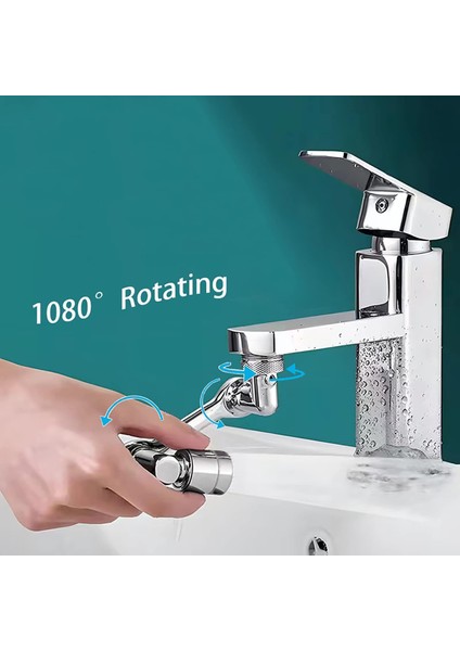 Robotik Kol Evrensel Musluk Lavabo Çok Fonksiyonlu 1080 Derece Dönebilen Sıçramaya Dayanıklı Kabarcıklı Kafa ve Ağız Yıkama Artefaktı (Yurt Dışından) fiyatları