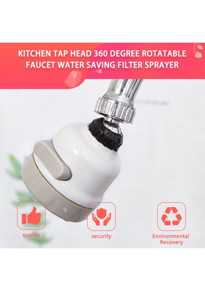 Su Musluk Hareketli Mutfak Musluk Başlığı 360 Derece Dönebilen Tasarruf Filtresi (Yurt Dışından) modelleri