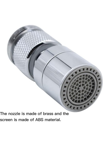 360 Derece Döner Musluk Su Tasarrufu Musluk Pirinç Ayarlanabilir 2 Mod Mutfak Banyo Musluk Fıskiye Filtresi Memesi Adaptörü ile (Yurt Dışından) modelleri