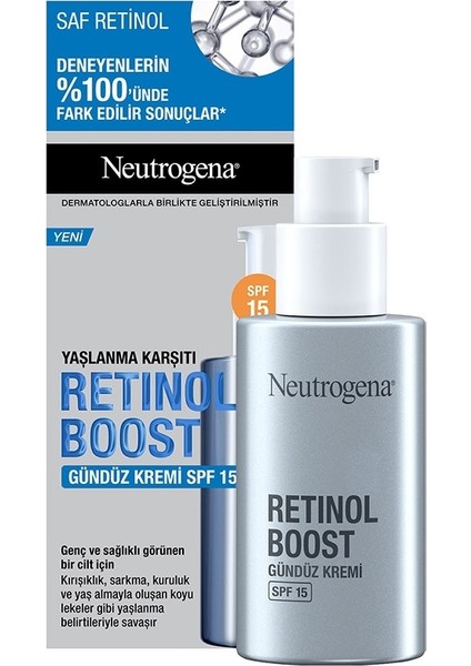 Retinol Boost Yaşlanma Karşıtı Gündüz Kremi SPF15 50 ml