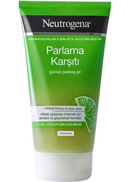 Parlama Karşıtı Peeling Jel 150 ml Yağlı Ciltler Için Uygundur (Yağsızdır)