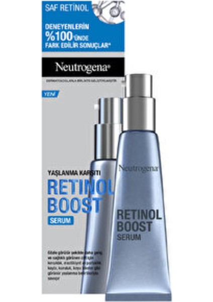 ( 3 Adet ) Neutrogena Retinol Boost Yaşlanma Karşıtı Serum 30 ml