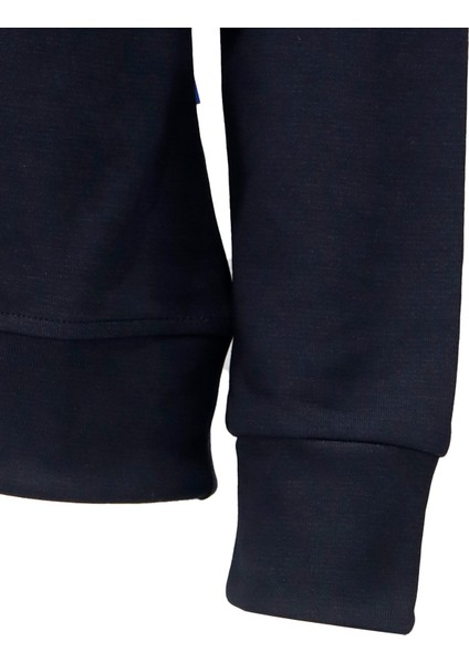 Erkek Standart Fit Bisikler Yaka Cep Fermuarlı Siyah Sweatshirt fırsatları