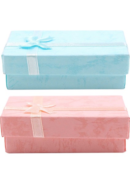 Kağıt Takı Hediye Kutusu-32 x Kağıt Takı Hediye Kutuları-Pembe ve Gök Mavisi (Yurt Dışından) fırsatları