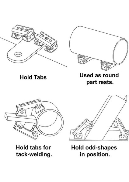 Flyeer 8 Adet V Tipi Manyetik Kaynak Kelepçeleri Tutucu Askı Fikstürü Ayarlanabilir Pedler Kiti (Yurt Dışından) fırsatları