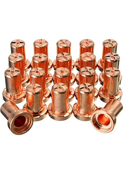 60 Adet/takım Seramik + Kırmızı Bakır Hava Plazma Kesici Sarf Malzemeleri Genişletilmiş Ucu Nozulları Elektrot PT31 LG40 Torch CUT-50D (Yurt Dışından) fırsatları