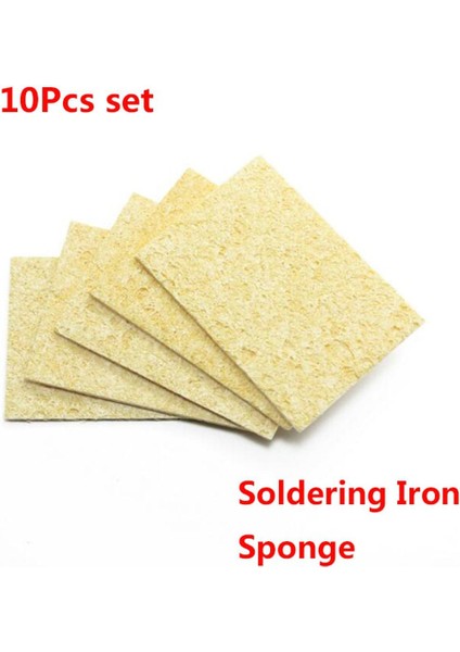 Yüksek Kalite 10 Adet Yüksek Sıcaklığa Dayanıklı Sünger Elektrikli Demir Ucu Temizleme Süngeri Dikdörtgen 3.5 cm * 5 cm (Yurt Dışından)