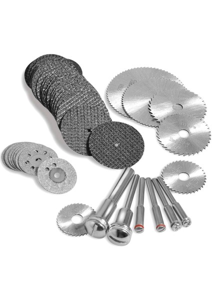 Döner Alet Için 36 Adet Kesme Çarkı Seti, Hss Daire Testere Bıçakları 6 Adet, Reçine Kesme Diskleri 20 Adet Elmas Kesme Tekerlekleri 10 Adet 2 Tornavida ile (Yurt Dışından) fiyatları