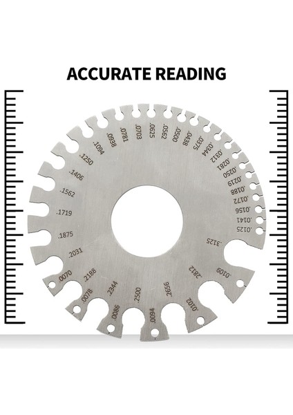 Jdxhlau Kaynak Ölçer Seti Islak Film Tarak Tel Sac Kalınlığı Ölçer Yuvarlak Tel Kablo Sac Ölçer (Yurt Dışından) fiyatları