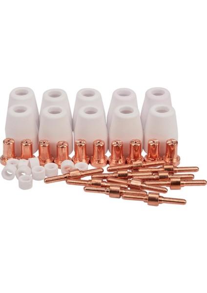 40 Adet Hava Plazma Kesici Sarf Malzemeleri Fit Uzatın Pt-31 Lg-40 Torch Cut-40 50 Standart Ipuçları/meme Elektrotları Kalkan Fincan, Hava Plazma Kesici (Yurt Dışından)