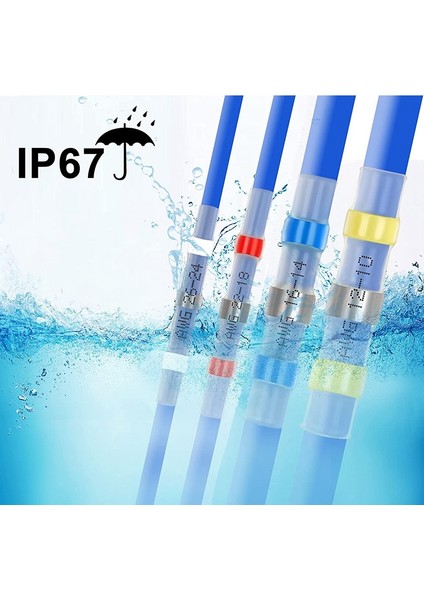 100 Adet Lehim Mühürlü Tel Konnektörler, Isıyla Daralan Tel Konnektörler (Yurt Dışından) fırsatları