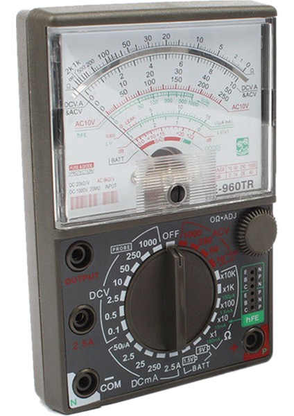 Analog Multimetre DE-960TR Ac Dc Volt Ohm Akım Testi Elektriksel (Yurt Dışından)