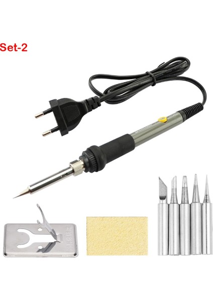 Ayarlanabilir Sıcaklık 60W Elektrikli Havya 220V Kaynak Makinesi Demir Ipuçları Tamir Elektrikli Aletler (Yurt Dışından) fiyatları