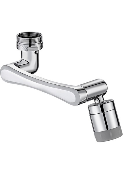 Evrensel Musluk Genişletici Çift Dişli 2 Su Çıkış Modu Bakır Krom Kaplama 1440° Dönen Lavabo Sı Genişletici (Yurt Dışından) fiyatları