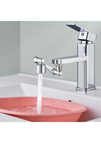 1080° Dönen Geniş Açılı Musluk Genişletici Musluk Havalandırıcı Robotik Kol Sıçrama Musluk Genişletici 2 Su Çıkış Modu (Yurt Dışından) indirimleri