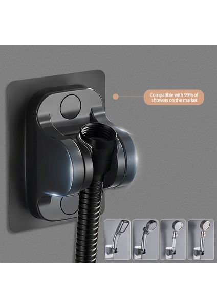 Hiçbir Delme Duş Başlığı Standı Banyo Duş Ayarlanabilir Duş Başlığı Tutucu Duş Başlığı Için Kendinden Yapışkanlı Braket (Yurt Dışından) modelleri