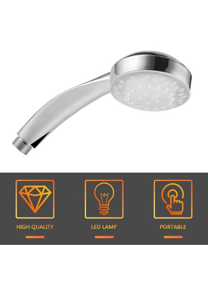 Romantik Otomatik 7 Renkli LED Işıklar Banyo Için Duş Başlığı RC-9816 - Gümüş (Yurt Dışından) indirimleri
