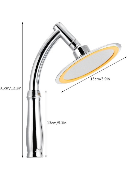 Inç Duş Başlığı Yuvarlak Yağış R Başlıkları Banyo Ayarlanabilir Duş Başlığı (Yurt Dışından) fiyatları