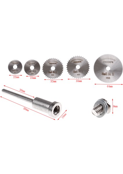 Adet Daire Testere Disk Seti Mini Matkap Döner Alet Ahşap Kesme Aksesuarı (Yurt Dışından) fiyatları