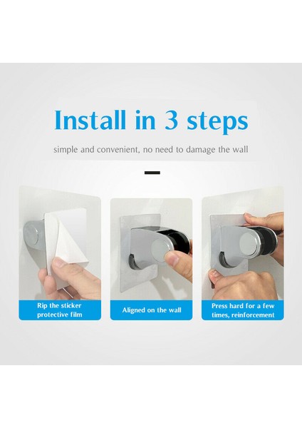 Adet Banyo Yapışkanlı Duş Başlığı Tutucu Ayarlanabilir Abs Duş Tutucu Koltuk Kolye (Yurt Dışından) fırsatları