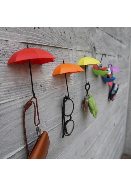 Renk Şemsiye Duvar Kanca Depolama Rafı Yatak Odası Duvar Dekoru Modern Anahtarlık (Yurt Dışından) indirimleri