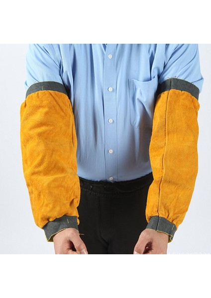 Kaynak Kirlenme Önleyici, Yağa Dayanıklı Asit ve Alkali Dirençli Sığır Derisi Kılıflar - Turuncu Sarı (Yurt Dışından) fırsatları