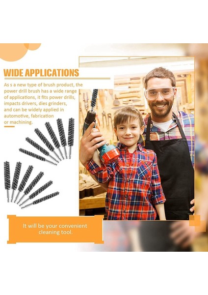 Paslanmaz Çelik Delik Fırçası Paslanmaz Çelik Kıllar Altıgen Saplı Matkap Için Tel Fırça 12 Adet (Yurt Dışından) fırsatları