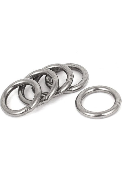 Zoroom 20MM x 3mm Paslanmaz Çelik Dokuma Çemberleme Kaynaklı O Ringler 5 Adet (Yurt Dışından)