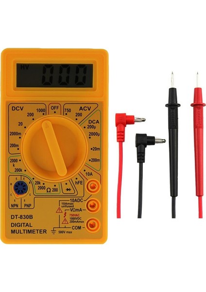 LCD Dijital Multimetre DT-830B Elektrik Voltmetre Ampermetre Ohm Test Cihazı Ac/dc 750/1000 V Amp Volt Ohm Test Cihazı Metre (Yurt Dışından)