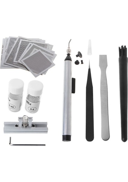 Bradoo-Bga Reballing Doğrudan Isı Şablonları Lehim Pastası Kalay Topları Istasyonu Çelik Hasır Bga Reball Kiti Smt Rework Onarım Için (Yurt Dışından) fiyatları