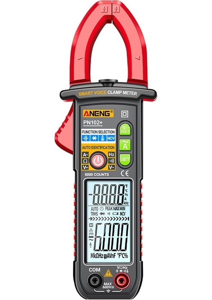Aneng PN102 Ac/dc Gerilim Ölçer 6000 Sayım Ac Ampermetre Pens Metre Otomatik Değişen Akım Gerilim Pens Metre Elektrikli Aletler (Yurt Dışından) indirimleri