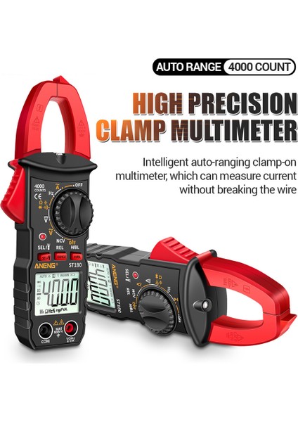 ST180 Dijital Pens Metre Multimetre 4000 Sayım Uto Ac/dc Akım Ampermetre Gerilim Test Cihazı Araba Amp Hz Ncv Ohm Gerilim Ölçer (Yurt Dışından) fiyatları