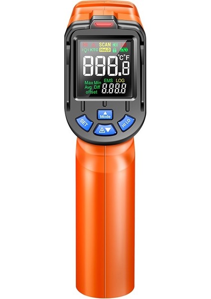 Aneng TH05 El Tipi Sıcaklık Tabancası Temassız Dijital Kızılötesi Termometre Ir Lazer Termometre -20°C~650°C / -4℉~1202℉ Yüksek Hassasiyetli Endüstriyel Pirometre (Yurt Dışından)