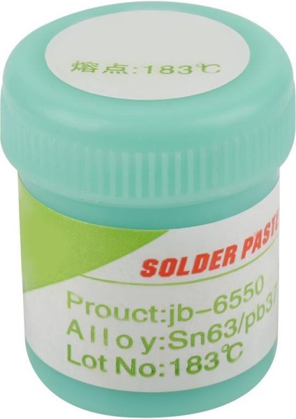 Adet Lehimleme Kalay Macunu JB-6550 Lehim Pastası Krem Lehimleme Kalay Akı SN63/PB37 25-45UM Erime Noktası 183 Derece (Yurt Dışından) fiyatları