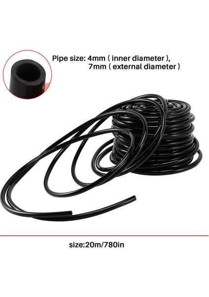 4/7mm Sera Bahçe Sulama Otomatik Sulama Boru Bağlantı Parçaları Aksesuarları Otomatik Aksesuarlar Damla Damla SULAMA-20M (Yurt Dışından) fırsatları