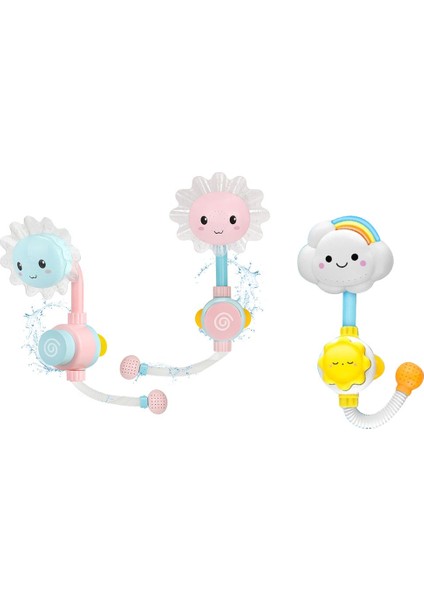 Sevimli Fil Bebek Banyo Duş Başlığı Çocuk Banyo Oyuncakları Manuel Ayçiçeği Duş Bebek Banyosu Su Spreyi Erkekler ve Kızlar Için-Sarı Bulut Duş (Yurt Dışından) fırsatları