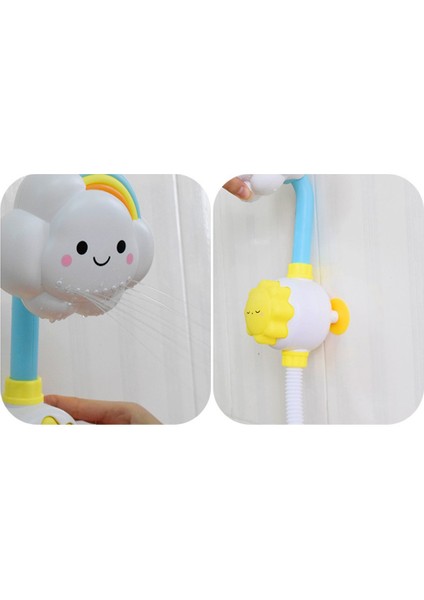 Sevimli Fil Bebek Banyo Duş Başlığı Çocuk Banyo Oyuncakları Manuel Ayçiçeği Duş Bebek Banyosu Su Spreyi Erkekler ve Kızlar Için-Sarı Bulut Duş (Yurt Dışından) indirimleri