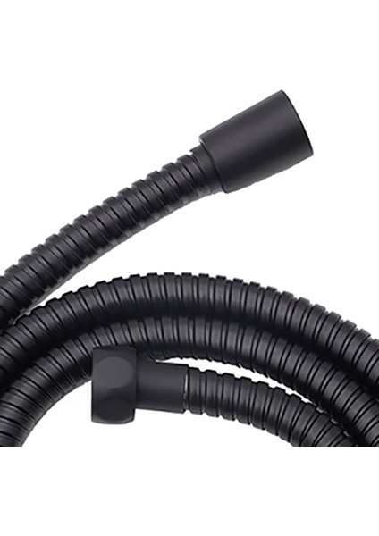 Siyah Duş Hortumu 150CM Paslanmaz Çelik Duş Borusu Esnek Altın Banyo Hortumu Sıhhi Tesisat Parlak (Yurt Dışından) fırsatları