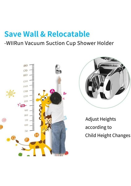 Mod Açısı Ayarlanabilir Duş Başlığı Tutucu, Süper Vakum Vantuz El Duş Braketi Banyo Için Duvara Montaj Duş Başlığı Tutucu (Yurt Dışından) indirimleri