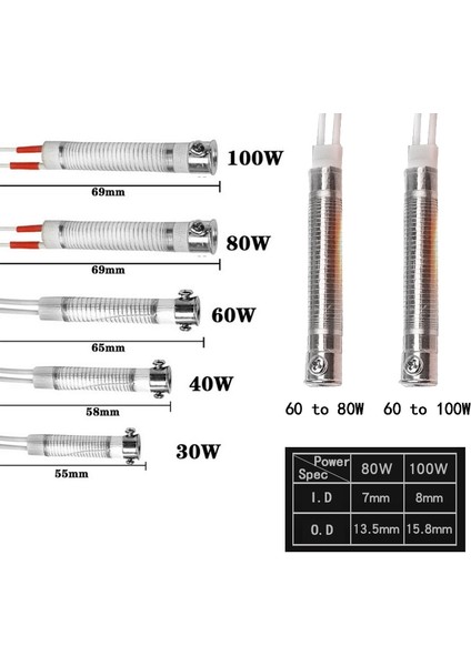 Adet Havya Çekirdek Isıtma Elemanı Yedek Kaynak Aracı Elemanı Isıtıcı Çekirdek Kaynak Aracı Yedek Yedek Parça (Yurt Dışından) indirimleri