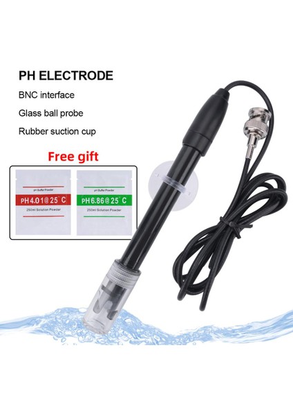 Adet PH-201 Siyah Laboratuvar Elektrot Sensörü Konektörü Probu Ph (Yurt Dışından)